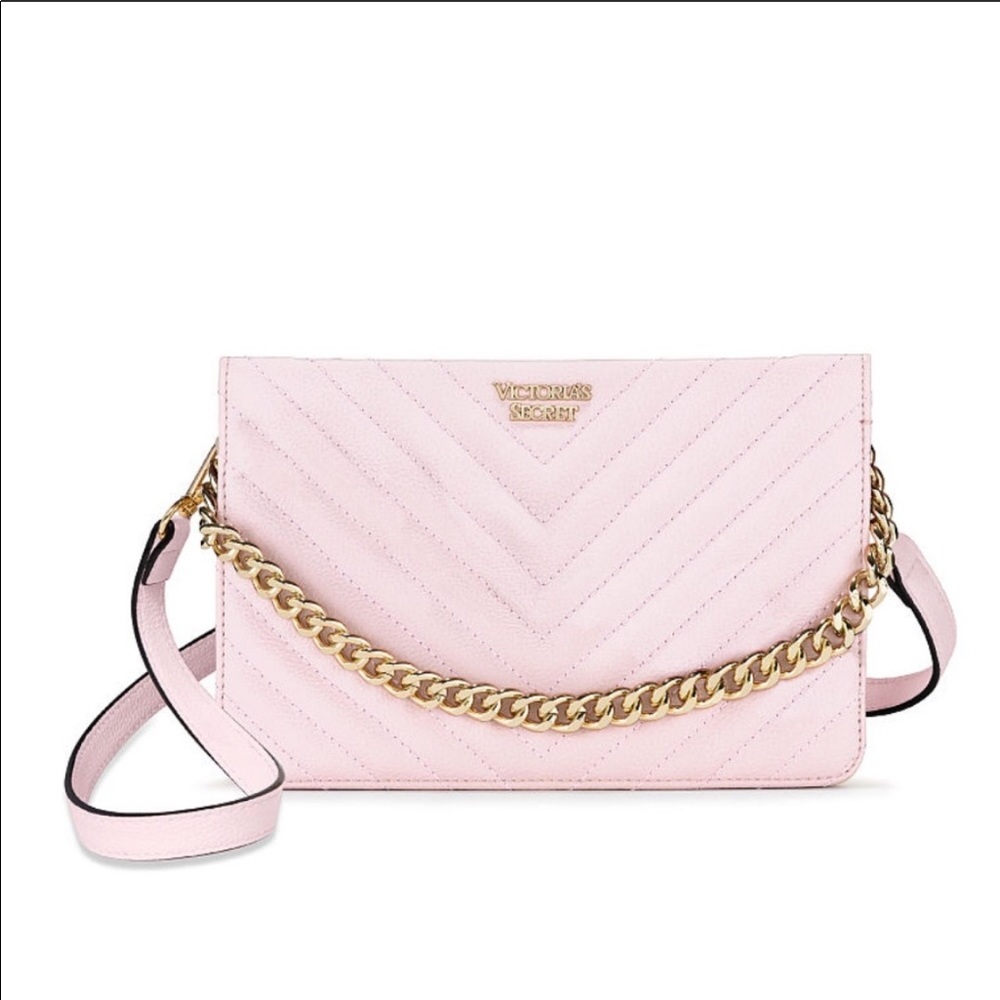 Victoria’s Secret Studded V-quilted crossbody bag